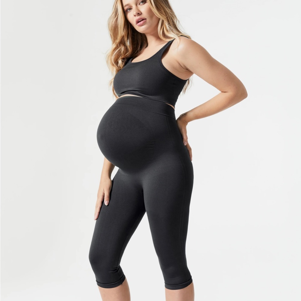 Blanqi Maternity Belly Support Crop Leggings
